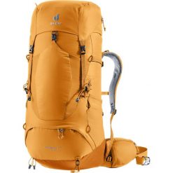 Plecak trekkingowy Deuter Aircontact Lite 50 + 10 - amber/maple. Brązowe plecaki Deuter, bez wzorów. Za 875.99 zł.