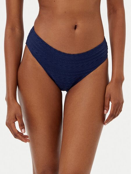 Selmark Dół od bikini BM002 Granatowy. Niebieskie bikini Selmark, bez wzorów, z syntetyku. Za 149.99 zł.