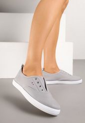 Szare Wsuwane Tenisówki w Casualowym Stylu Sepessa. Szare obuwie sportowe damskie Renee, z jeansu, bez zapięcia, tenisowe. Za 39.99 zł.