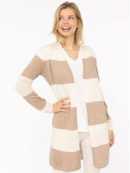 Zwillingsherz Kardigan w kolorze kremowo-beżowym rozmiar: S. Brązowe kardigany damskie Zwillingsherz, s, bez wzorów, z kaszmiru. Za 314.01 zł.