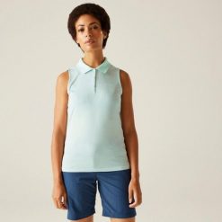 Tima II damska koszulka. Zielone koszulki sportowe damskie Regatta, bez wzorów, bez ramiączek. Za 146.00 zł.