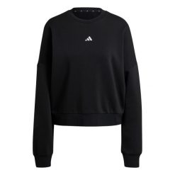 Bluza damska adidas Essentials. Czarne bluzy damskie Adidas, xl, bez wzorów, z polaru, bez kaptura. Za 153.99 zł.