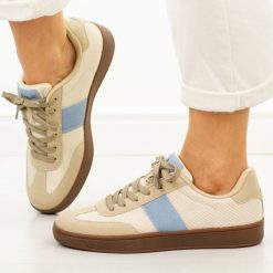 C.Beżowe sportowe półbuty damskie McArthur Ma255w. Brązowe obuwie sportowe casual damskie McArthur, z dresówki. Za 219.00 zł.