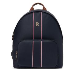 Plecak Tommy Hilfiger. Niebieskie plecaki Tommy Hilfiger, bez wzorów. Za 439.99 zł.