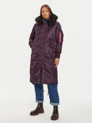 Alpha Industries Parka 198013 Fioletowy Regular Fit. Fioletowe parki damskie Alpha Industries, s, z syntetyku, bez kaptura. Za 719.99 zł.