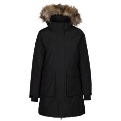 Parka dla kobiet DLX Ellington. Czarne parki damskie DLX, l, z materiału, bez kaptura. Za 952.05 zł.