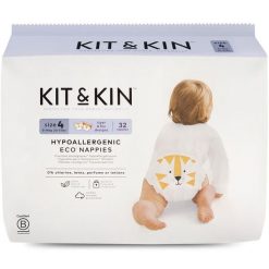 Kit & Kin, Pieluszki Jednorazowe 4 Maxi Plus (9-14 kg), Lisek/Tygrysek, 32 szt. Pieluchy Kit & Kin Ltd. Za 68.99 zł.