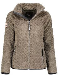 Geographical Norway Kurtka polarowa "Uparola" w kolorze szarobrązowym rozmiar: M. Brązowe kurtki damskie Geographical Norway, m, z polaru, bez kołnierzyka. Za 109.78 zł.