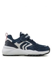 Geox Sneakersy J Heevok Boy J16EQA02214C4211 M Granatowy. Niebieskie buty sportowe chłopięce Geox, ze skóry, bez zapięcia. Za 329.99 zł.