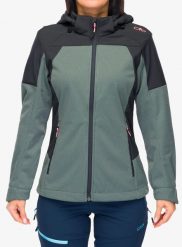 Kurtka softshell damska CMP Larisa. Zielone kurtki damskie CMP, l, bez wzorów, z materiału, bez kaptura. Za 329.99 zł.