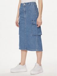 Levi's® Spódnica jeansowa A7539-0004 Niebieski Regular Fit. Niebieskie spódnice damskie s, bez wzorów, z bawełny. Za 219.99 zł.
