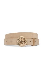 Guess Pasek Damski W5BZ11 L0491 Beżowy jasny. Brązowe paski damskie Guess, z aplikacjami, ze skóry. Za 234.99 zł.