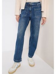 Cecil Dżinsy - Regular fit - w kolorze niebieskim rozmiar: W32/L30. Niebieskie jeansy damskie Cecil, z podwyższonym stanem. Za 214.19 zł.