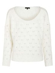 More & More Sweter w kolorze białym rozmiar: 40. Białe swetry klasyczne damskie More & More, z wełny, bez kołnierzyka. Za 85.75 zł.