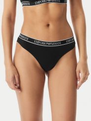 Emporio Armani Underwear Komplet fig brazylijskich EW000404 AF19026 MC005 Czarny. Czarne komplety bielizny Emporio Armani Underwear, bez wzorów, z bawełny. Za 209.99 zł.