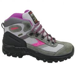 Buty trekkingowe damskie Grisport Grigio Scamosciato. Zielone obuwie trekkingowe damskie Grisport, z gumy, za kostkę, bez zapięcia. Za 405.00 zł.