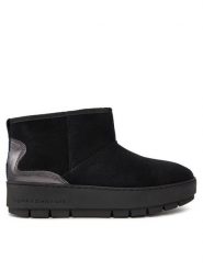 Tommy Hilfiger Śniegowce Metallic Suede Snowboot FW0FW07850 Czarny. Czarne śniegowce damskie Tommy Hilfiger, ze skóry. Za 669.99 zł.