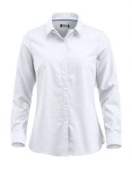 Clique koszula Oxford damska z długim rękawem bawełniana. Białe koszule damskie CLIQUE, xl, bez wzorów, z bawełny, klasyczne, bez kołnierzyka, bez ramiączek. Za 228.33 zł.