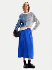 Desigual Spódnica plisowana Xining 24WWFW25 Niebieski Regular Fit. Niebieskie spódnice damskie Desigual, m, bez wzorów, z syntetyku. Za 299.99 zł.