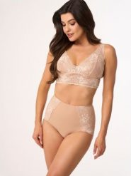 Figi Model BBL 204 Beige - Babell. Brązowe bielizna korygująca Babell, bez wzorów, z dzianiny. Za 100.13 zł.