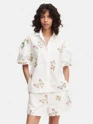 French Connection Koszula Cambria 729G7 Biały Relaxed Fit. Białe koszule damskie French Connection, m, bez wzorów, z bawełny, bez kołnierzyka, bez ramiączek. Za 484.99 zł.