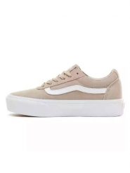 Vans Skórzane sneakersy "Ward Platform" w kolorze beżowym rozmiar: 40. Brązowe obuwie sportowe damskie Vans, bez zapięcia. Za 188.85 zł.