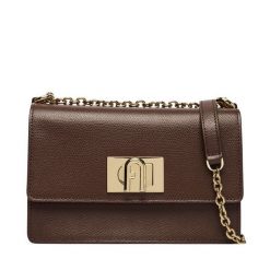 Torebka Furla. Brązowe torebki wieczorowe damskie Furla, bez wzorów, bez dodatków. Za 1,559.00 zł.