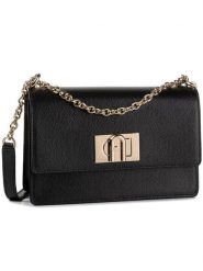 Furla Torebka 1927 1064436 B BAFK ARE Czarny. Czarne torebki wieczorowe damskie Furla, bez wzorów, ze skóry, bez dodatków. Za 1,049.00 zł.
