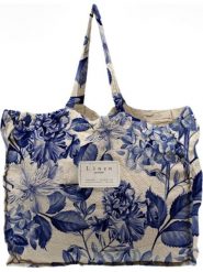 Madre Selva Shopper bag "Blue Flowers" w kolorze niebieskim - 42 x 36 x 7 cm rozmiar: onesize. Niebieskie shopper bag Madre Selva, bez wzorów, z materiału, na ramię, bez dodatków. Za 121.99 zł.