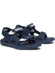 Timberland Sandały "Perkins Row" w kolorze granatowym rozmiar: 38. Niebieskie sandały damskie Timberland, bez wzorów, z otwartym noskiem, bez obcasa, bez zapięcia. Za 180.06 zł.