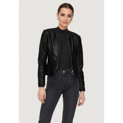 Kurtka Kobieta ONLY Onlsaramy Faux Leather Cc Otw. Czarne kurtki damskie Only, bez wzorów, ze skóry, bez kaptura. W wyprzedaży za 225.90 zł.