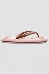 EA7 EMPORIO ARMANI Brązowe japonki. Brązowe klapki damskie EA7 Emporio Armani, bez wzorów, bez obcasa, bez zapięcia. W wyprzedaży za 181.99 zł.