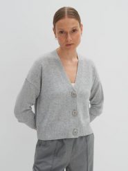 Someday Kaszmirowy kardigan w kolorze szarym rozmiar: S. Szare kardigany damskie someday., s, bez wzorów, z kaszmiru. Za 369.99 zł.