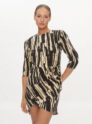 DKNY Sukienka koktajlowa D2A4B344 Czarny Regular Fit. Czarne sukienki damskie DKNY, bez wzorów, z wiskozy, wizytowe, bez ramiączek. Za 439.99 zł.