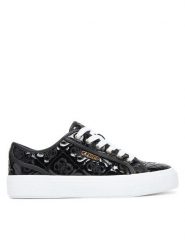 Guess Sneakersy FLTJLV FAL12 Czarny. Czarne obuwie sportowe damskie Guess, ze skóry, bez zapięcia. Za 389.99 zł.