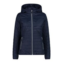 Damska kurtka z kapturem CMP. Białe kurtki damskie CMP, bez wzorów, z puchu, z kapturem. Za 382.50 zł.