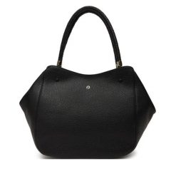 Torebka Aigner. Czarne shopper bag Aigner, bez wzorów, bez dodatków. Za 2,819.00 zł.