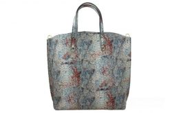 Shopperka skórzana BARBERINI'S kolorowa 964-32. Białe shopper bag Barberinis, bez wzorów, ze skóry, bez dodatków. Za 251.99 zł.