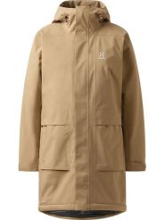 Haglöfs Parka funkcyjna "Salix Proof Mimic II" w kolorze karmelowym rozmiar: L. Brązowe parki damskie Haglöfs, l, bez kaptura. Za 790.67 zł.
