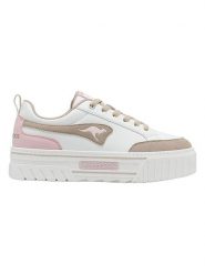 Kangaroos Sneakersy "Apex" w kolorze biało-beżowo-jasnoróżowym rozmiar: 40. Białe obuwie sportowe damskie KangaROOS, bez zapięcia. Za 131.43 zł.