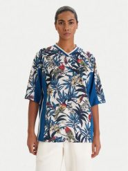 Adidas T-Shirt Farm Rio Premium KD4629 Niebieski Loose Fit. Niebieskie t-shirty damskie Adidas, xs, bez wzorów, z syntetyku, bez kołnierzyka. Za 399.99 zł.