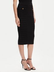 Guess Spódnica ołówkowa W5YD66 Z0130 Czarny Slim Fit. Czarne spódnice damskie Guess, xs, z aplikacjami, z wiskozy. Za 339.99 zł.