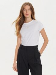 Calvin Klein T-Shirt K20K207974 Biały Regular Fit. Białe t-shirty damskie Calvin Klein, xxl, bez wzorów, z bawełny, bez kołnierzyka. Za 99.99 zł.
