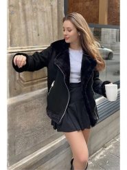 Bianco Lucci Kurtka przejściowa w kolorze czarnym rozmiar: 36. Czarne kurtki damskie Bianco Lucci, bez wzorów, z tkaniny, bez kaptura. Za 173.99 zł.