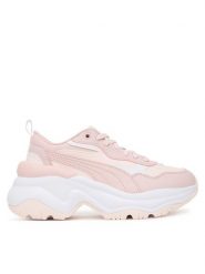 Puma Sneakersy Cilia Wedge 393915 15 Biały. Białe obuwie sportowe damskie Puma, ze skóry, bez zapięcia. Za 289.99 zł.