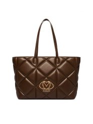 LOVE MOSCHINO Torebka JC4120PP1PLC0300 Brązowy. Brązowe torebki klasyczne damskie Love Moschino, ze skóry, bez dodatków. Za 1,059.00 zł.