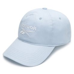 Czapka z daszkiem Reebok. Niebieskie czapki z daszkiem damskie Reebok, bez wzorów. Za 69.99 zł.