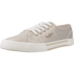 Tenisówki Pepe Jeans Model Brady Party W Kolor Złoty. Żółte obuwie sportowe damskie Pepe Jeans, z jeansu, bez zapięcia, tenisowe. Za 199.99 zł.