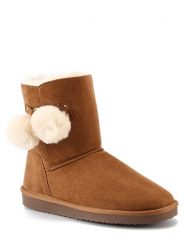ISLAND BOOT Botki zimowe "Sherbrooke" w kolorze jasnobrązowym rozmiar: 37. Brązowe botki damskie Island Boot, na zimę, z materiału, bez obcasa, bez zapięcia. Za 127.35 zł.