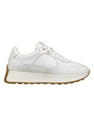 Geox Skórzane sneakersy "Amabel" w kolorze białym rozmiar: 39. Białe obuwie sportowe damskie Geox, bez zapięcia. Za 289.88 zł.